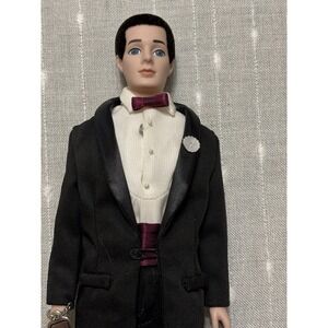 VTG Porcelain Ken Doll W/ Flocked Black Hair & Original Tuxedo 30th Anniversary